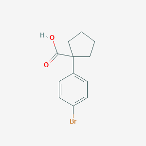 molecular formula C12H13BrO2 B178888 1-(4-Bromophenyl)cyclopentanecarboxylic acid CAS No. 143328-24-9