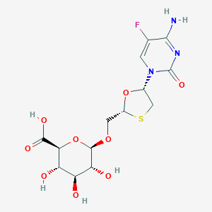 molecular formula C14H18FN3O9S B178896 恩曲他滨-2'-O-葡萄糖醛酸苷 CAS No. 152128-78-4