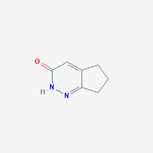 molecular formula C7H8N2O B178915 2,5,6,7-tetrahydro-3H-cyclopenta[c]pyridazin-3-one CAS No. 122001-78-9