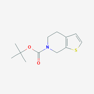 molecular formula C12H17NO2S B178934 tert-butyl 4,5-Dihydrothieno[2,3-c]pyridine-6(7H)-carboxylate CAS No. 165947-52-4