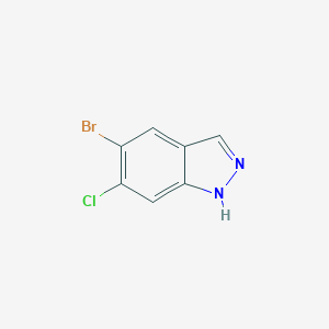 molecular formula C7H4BrClN2 B178941 5-Bromo-6-chloro-1H-indazole CAS No. 1260382-77-1