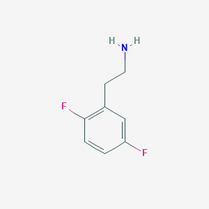 molecular formula C8H9F2N B178943 2-(2,5-Difluorophenyl)ethanamine CAS No. 199296-54-3