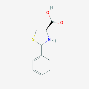 molecular formula C10H11NO2S B178947 (4R)-2-phenylthiazolidine-4-carboxylic acid CAS No. 196930-46-8