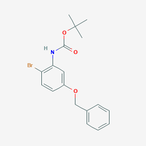 molecular formula C18H20BrNO3 B178949 tert-Butyl (5-(benzyloxy)-2-bromophenyl)carbamate CAS No. 119879-92-4
