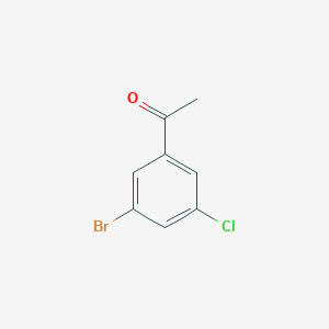 molecular formula C8H6BrClO B178965 1-(3-Bromo-5-chlorophenyl)ethanone CAS No. 154257-85-9