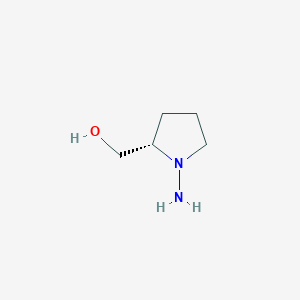 molecular formula C5H12N2O B179008 (S)-(1-Aminopyrrolidin-2-yl)methanol CAS No. 127221-89-0