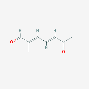 molecular formula C8H10O2 B179039 (2E,4E)-2-甲基-6-氧庚二烯醛 CAS No. 195991-40-3