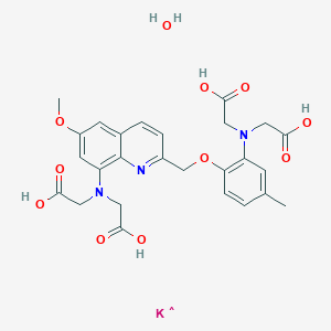 molecular formula C26H29KN3O11 B179057 QUIN 2 POTASSIUM HYDRATE CAS No. 149022-19-5