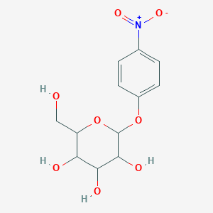 molecular formula C12H15NO8 B017913 4-硝基苯基-β-D-半乳吡喃糖苷 CAS No. 3150-24-1
