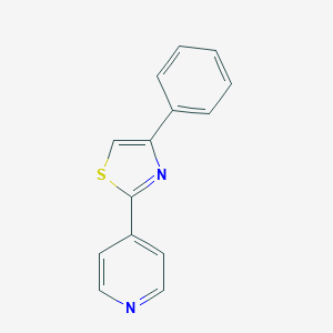 molecular formula C14H10N2S B179156 4-苯基-2-(4-吡啶基)噻唑 CAS No. 106950-18-9