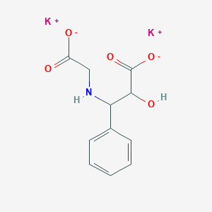 B179170 Dipotassium 3-[(carboxylatomethyl)amino]-2-hydroxy-3-phenylpropanoate CAS No. 100750-38-7