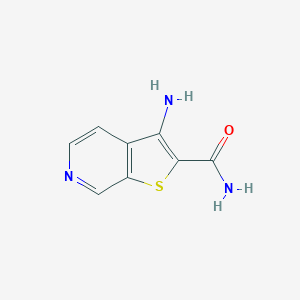 molecular formula C8H7N3OS B017922 3-Aminothieno[2,3-c]pyridine-2-carboxamide CAS No. 111042-94-5