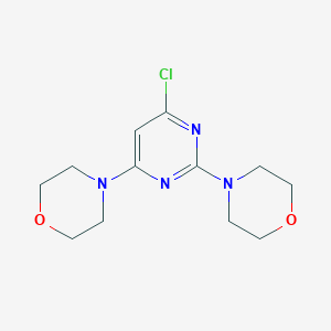 molecular formula C12H17ClN4O2 B179252 4,4'-(6-氯吡啶-2,4-二基)二吗啉 CAS No. 10244-24-3