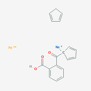 molecular formula C18H15FeNaO3+2 B179255 邻羧基苯甲酰二茂铁钠盐 CAS No. 35502-75-1