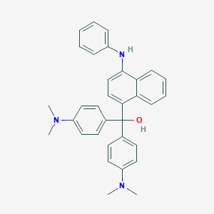 molecular formula C33H33N3O B179262 1-萘甲醇，α，α-双(4-(二甲氨基)苯基)-4-(苯氨基)- CAS No. 6786-83-0