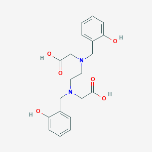 molecular formula C20H24N2O6·HCl·XH2O B179286 HBED CAS No. 35369-53-0