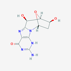 molecular formula C10H11N5O4 B017932 8,5'-环-2'-脱氧鸟苷 CAS No. 104504-22-5