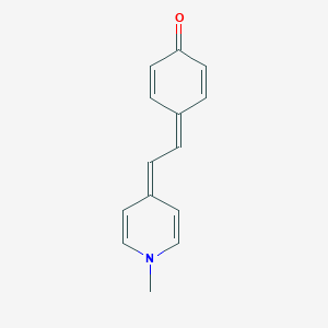 molecular formula C14H13NO B179321 4-[2-(1-甲基吡啶-4(1h)-亚甲基)亚乙基]-环己-2,5-二烯-1-酮 CAS No. 23302-83-2