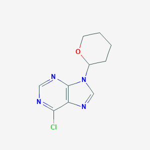 molecular formula C10H11ClN4O B179331 6-氯-9-(四氢-2H-吡喃-2-基)-9H-嘌呤 CAS No. 7306-68-5