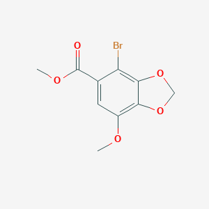 molecular formula C10H9BrO5 B179369 4-溴-7-甲氧基苯并[d][1,3]二氧杂环-5-甲酸甲酯 CAS No. 81474-46-6