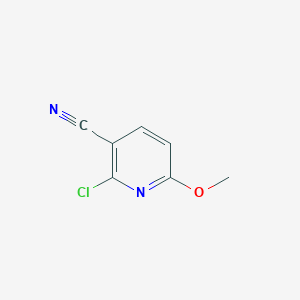 molecular formula C7H5ClN2O B179376 2-氯-6-甲氧基吡啶-3-腈 CAS No. 121643-47-8
