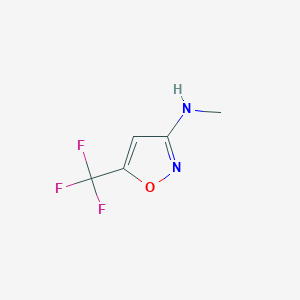 molecular formula C5H5F3N2O B017939 N-methyl-5-(trifluoromethyl)isoxazol-3-amine CAS No. 110235-16-0