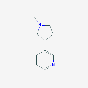 molecular formula C10H14N2 B017944 3-(1-甲基-3-吡咯烷基)吡啶 CAS No. 92118-22-4