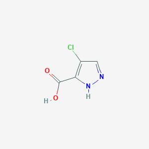molecular formula C4H3ClN2O2 B179483 4-氯-1H-吡唑-3-羧酸 CAS No. 84547-87-5