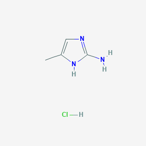 molecular formula C4H8ClN3 B179490 5-methyl-1H-imidazol-2-amine hydrochloride CAS No. 6775-38-8