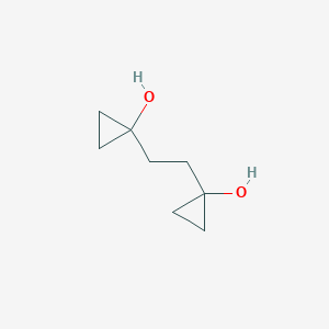 molecular formula C8H14O2 B179507 1-[2-(1-Hydroxycyclopropyl)ethyl]cyclopropanol CAS No. 139963-74-9