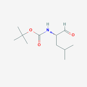 molecular formula C11H21NO3 B179529 Tert-butyl (S)1-formyl-3-methylbutylcarbamate CAS No. 58521-45-2