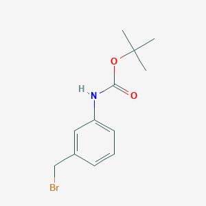 molecular formula C12H16BrNO2 B179555 tert-Butyl 3-(bromomethyl)phenylcarbamate CAS No. 118684-32-5