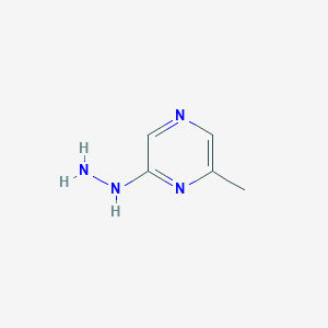 molecular formula C5H8N4 B179556 2-肼基-6-甲基吡嗪 CAS No. 19848-57-8