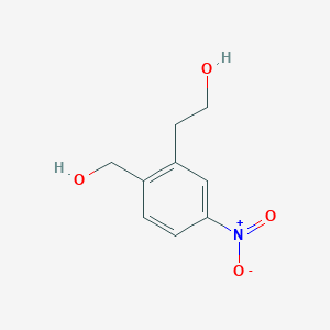molecular formula C9H11NO4 B179567 2-(2-(羟甲基)-5-硝基苯基)乙醇 CAS No. 186390-74-9