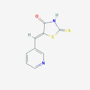 molecular formula C9H6N2OS2 B179589 5-(3-Pyridylmethylene)rhodanine CAS No. 3785-78-2