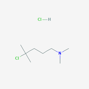 molecular formula C8H19Cl2N B179618 N-(4-chloro-4-methylpentyl)-N,N-dimethylamine hydrochloride CAS No. 15385-04-3