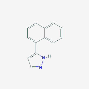 molecular formula C13H10N2 B179634 3-(naphthalen-1-yl)-1H-pyrazole CAS No. 150433-19-5