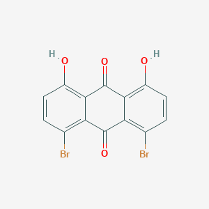 molecular formula C14H6Br2O4 B179660 1,8-Dibromo-4,5-dihydroxyanthracene-9,10-dione CAS No. 114831-87-7