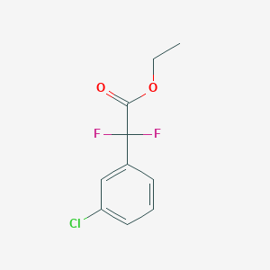 molecular formula C10H9ClF2O2 B179678 2-(3-氯苯基)-2,2-二氟乙酸乙酯 CAS No. 135334-14-4