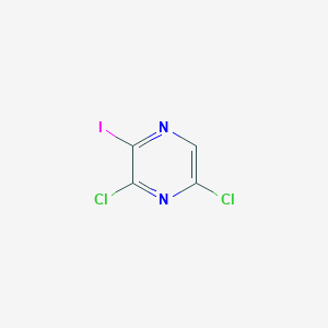 molecular formula C4HCl2IN2 B179692 3,5-二氯-2-碘吡嗪 CAS No. 136866-30-3