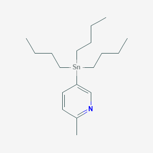 molecular formula C18H33NSn B179701 2-甲基-5-(三丁基锡基)吡啶 CAS No. 167556-64-1