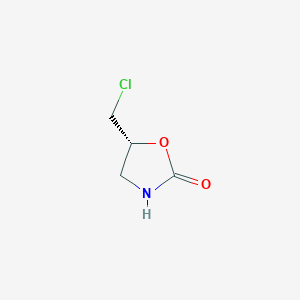 molecular formula C4H6ClNO2 B179711 (5R)-5-(chloromethyl)-1,3-oxazolidin-2-one CAS No. 169048-79-7