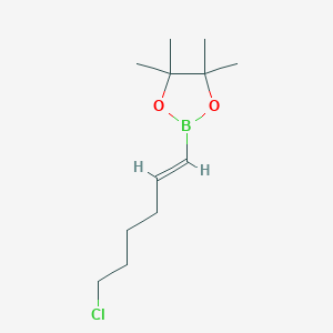 molecular formula C12H22BClO2 B179749 反式-6-氯-1-己烯-1-硼酸二茂环己酯 CAS No. 197313-32-9