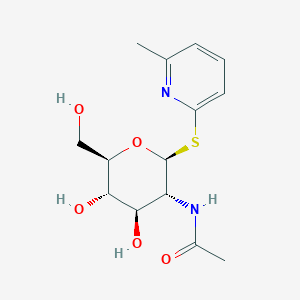 N-((2S,3R,4R,5S,6R)-4,5-Dihydroxy-6-(hydroxymethyl)-2-((6-methylpyridin-2-yl)thio)tetrahydro-2H-pyran-3-yl)acetamide