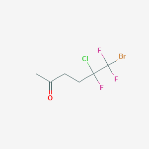 molecular formula C6H7BrClF3O B179798 6-Bromo-5-chloro-5,6,6-trifluorohexan-2-one CAS No. 155630-26-5