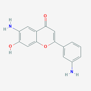 molecular formula C15H12N2O3 B179820 3',6-Diamino-7-hydroxyflavone CAS No. 199460-17-8