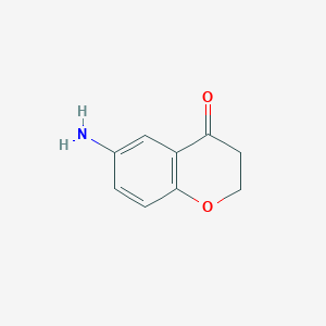 molecular formula C9H9NO2 B179822 6-Aminochroman-4-one CAS No. 103441-69-6
