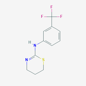 molecular formula C11H11F3N2S B179838 （5,6-二氢-4H-[1,3]噻嗪-2-基）-（3-三氟甲基苯基）-胺 CAS No. 102389-25-3