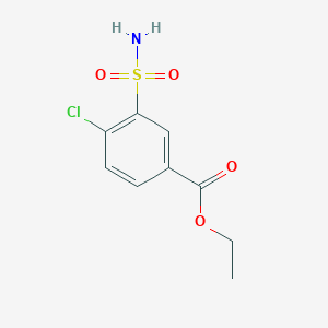 molecular formula C9H10ClNO4S B179872 Benzoic acid, 3-(aminosulfonyl)-4-chloro-, ethyl ester CAS No. 1211-77-4
