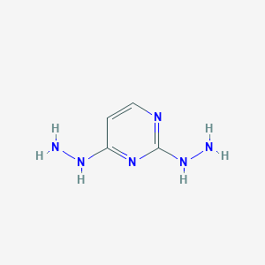 molecular formula C4H8N6 B179879 2,4-Dihydrazinopyrimidine CAS No. 16974-50-8